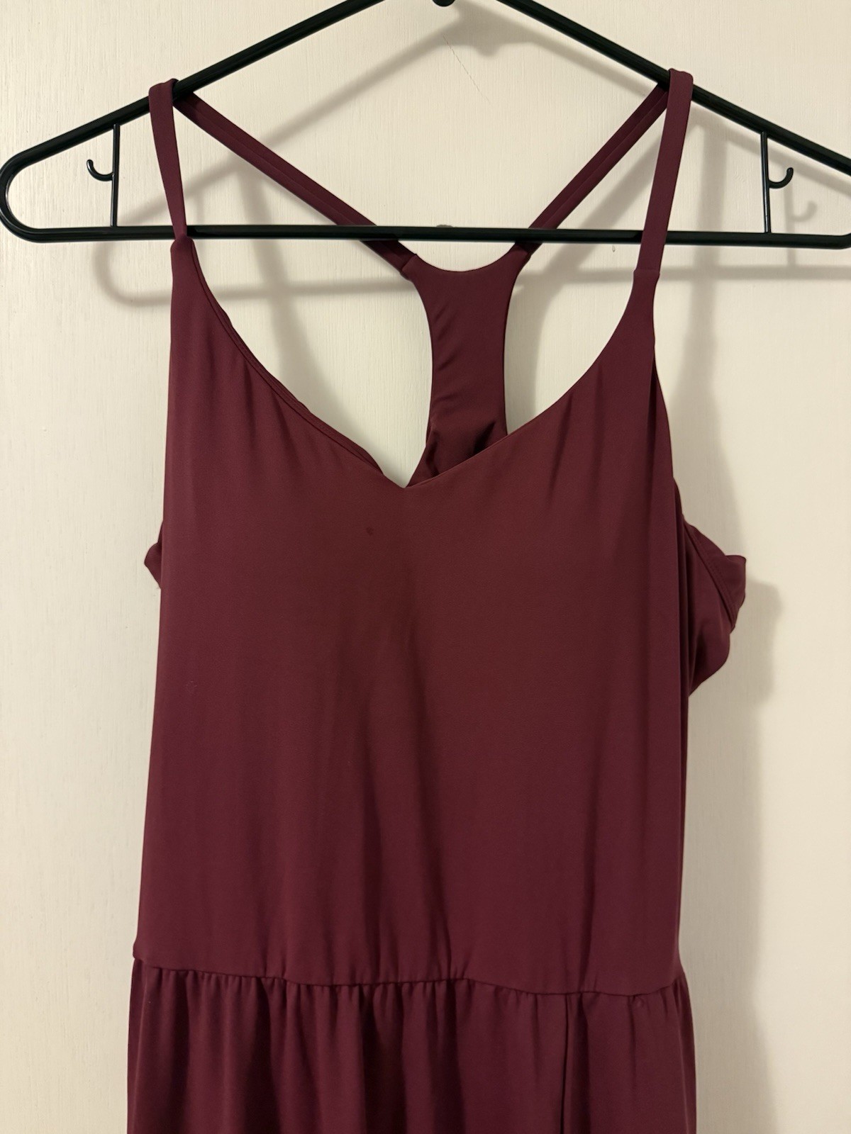 Halara SoftlyZero Airy Racerback Maxi Dress Side Slit Pockets M NEW