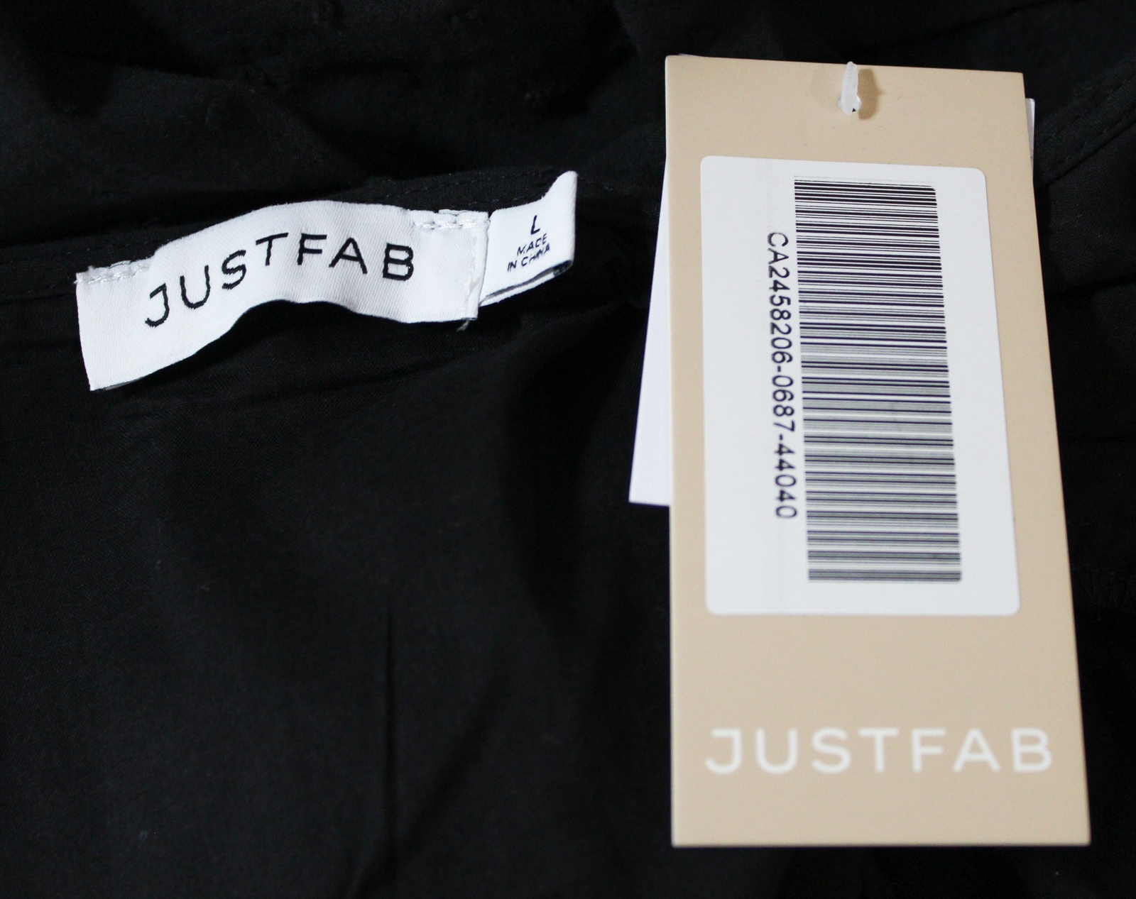JUSTFAB Women’s Lined Romantic 3/4 Sleeve Mini Dress ZG3 Caviar Large NWT