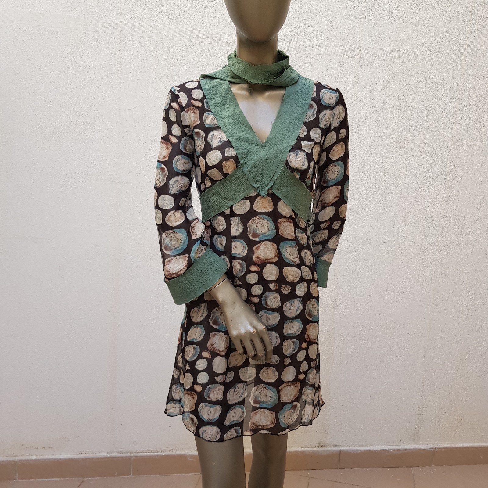 Beautiful tunic by Hoss Homeless (Hoss Intropia), 36, green, brown, teal