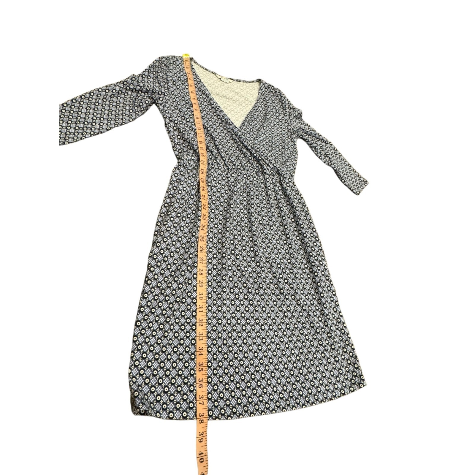 Boden Jersey Knit Cross Over V Neckline Dress Sz 6 Womens