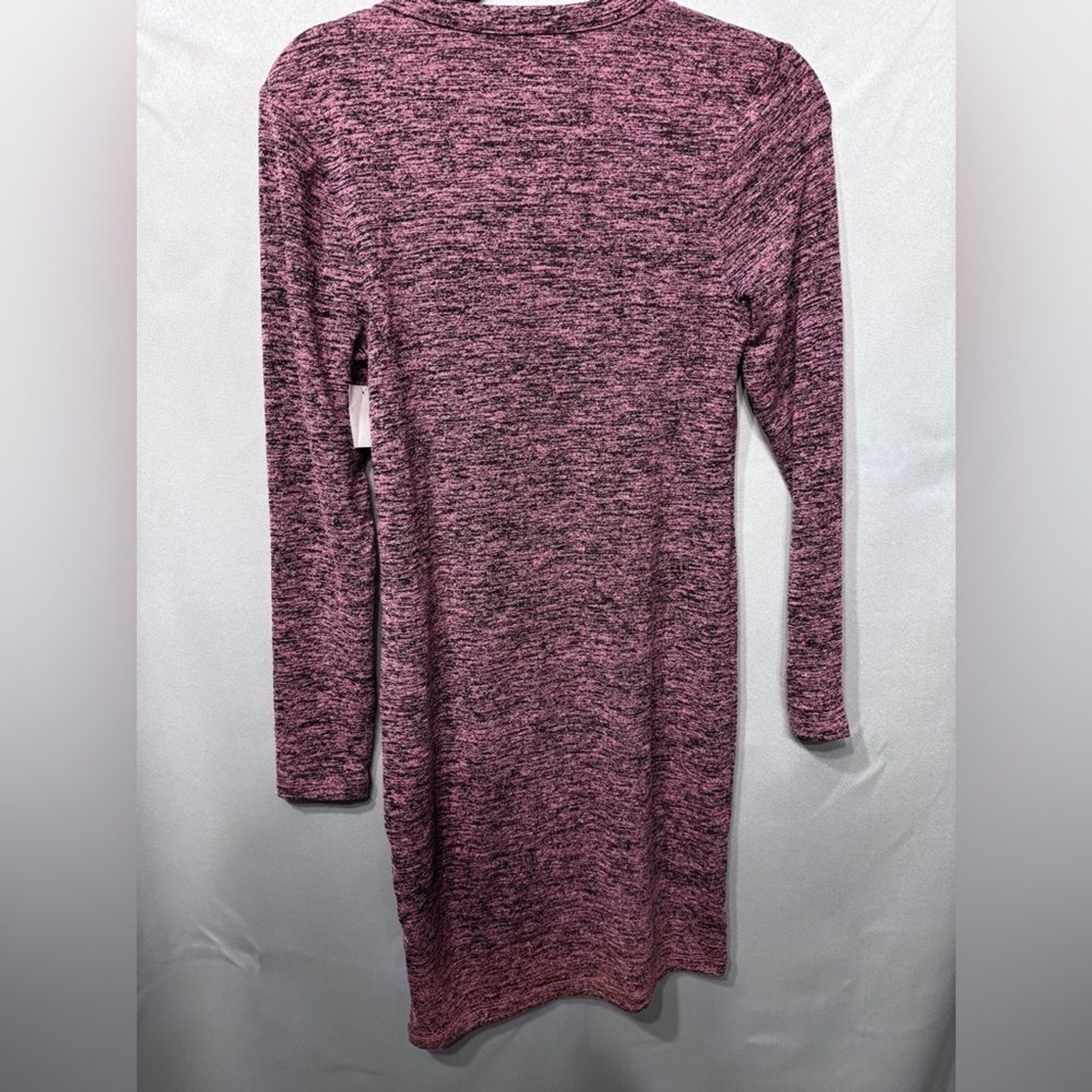 French Connection- NWT- Mini Sweater Dress- heathered pink/purple/black medium