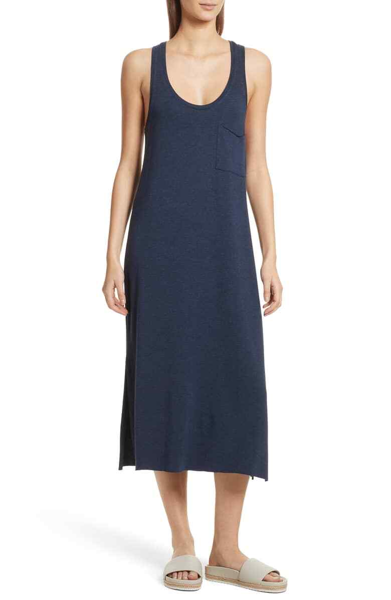Atm Anthony Thomas Melillo Pocket Midi Dress MSRP $295 Size XS # 7A 691 Blm