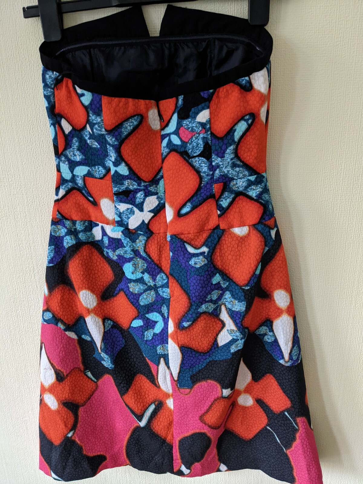 Peter Pilotto Mini Floral Strapless Party Cocktail Dress Abstract Pattern 2 UK 6