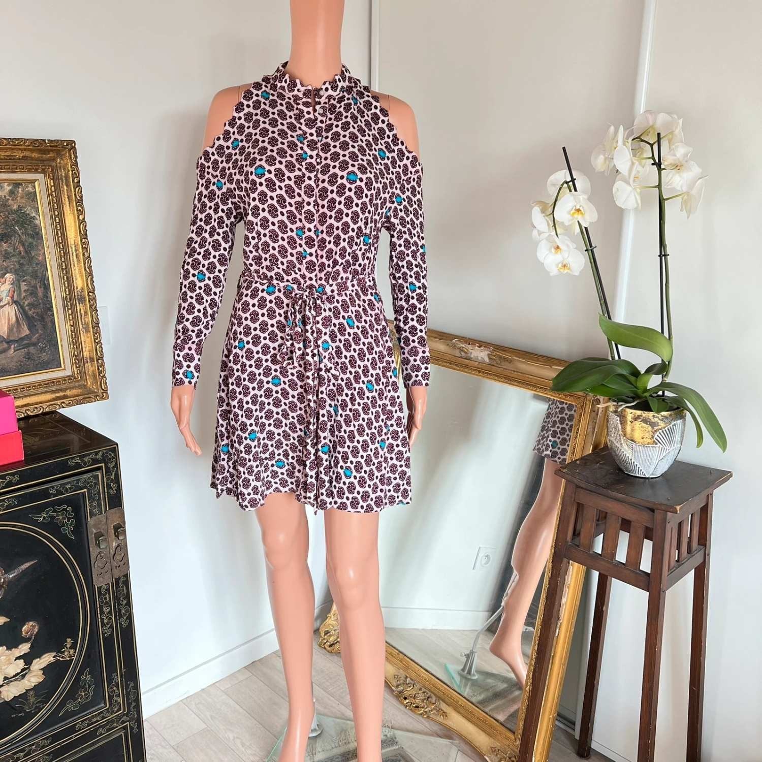 Maje Mini Dress S 36 Mini Dress Mini Robe E18ralinka