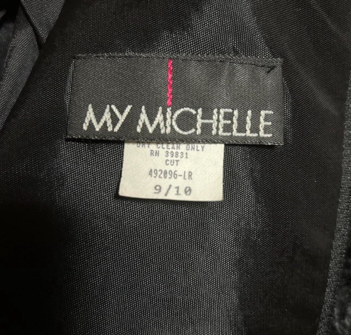 Vintage My Michelle Black Lace Short Sleeve Dress