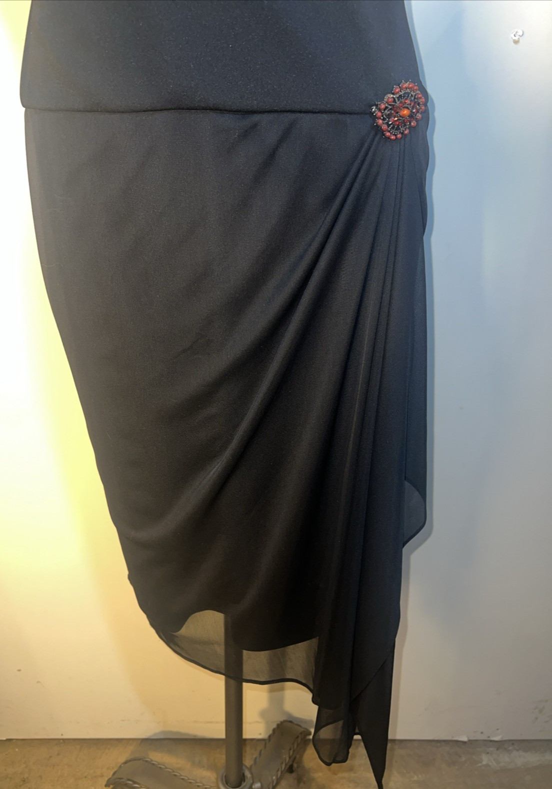 NWT Coldwater Creek Classic Elegant Semi Formal Dress with Waterfall Skirt