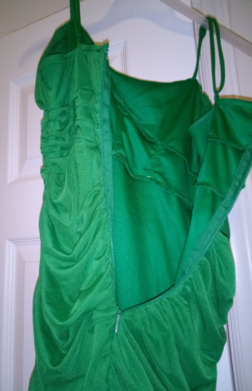 Fiestar Green Spaghetti Strap Coctail Party Dress – Size Woman’s Small