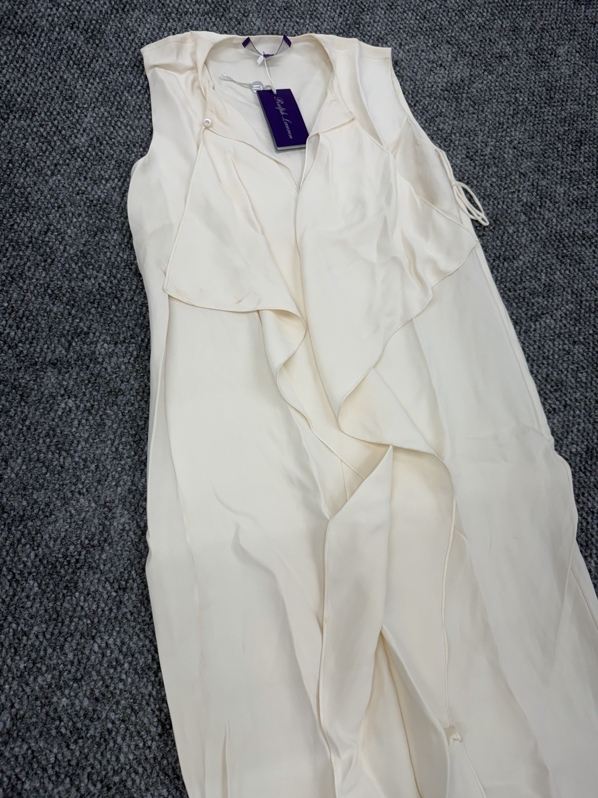 Ralph Lauren Purple Label Collection Women’s 2 Chantel Ruffle Front Dress – Read
