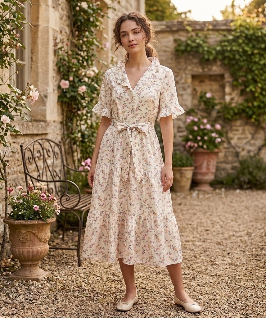NWT Ivy City Co. Sutton Midi in Liberty London Floral Cotton Shirt Dress 12