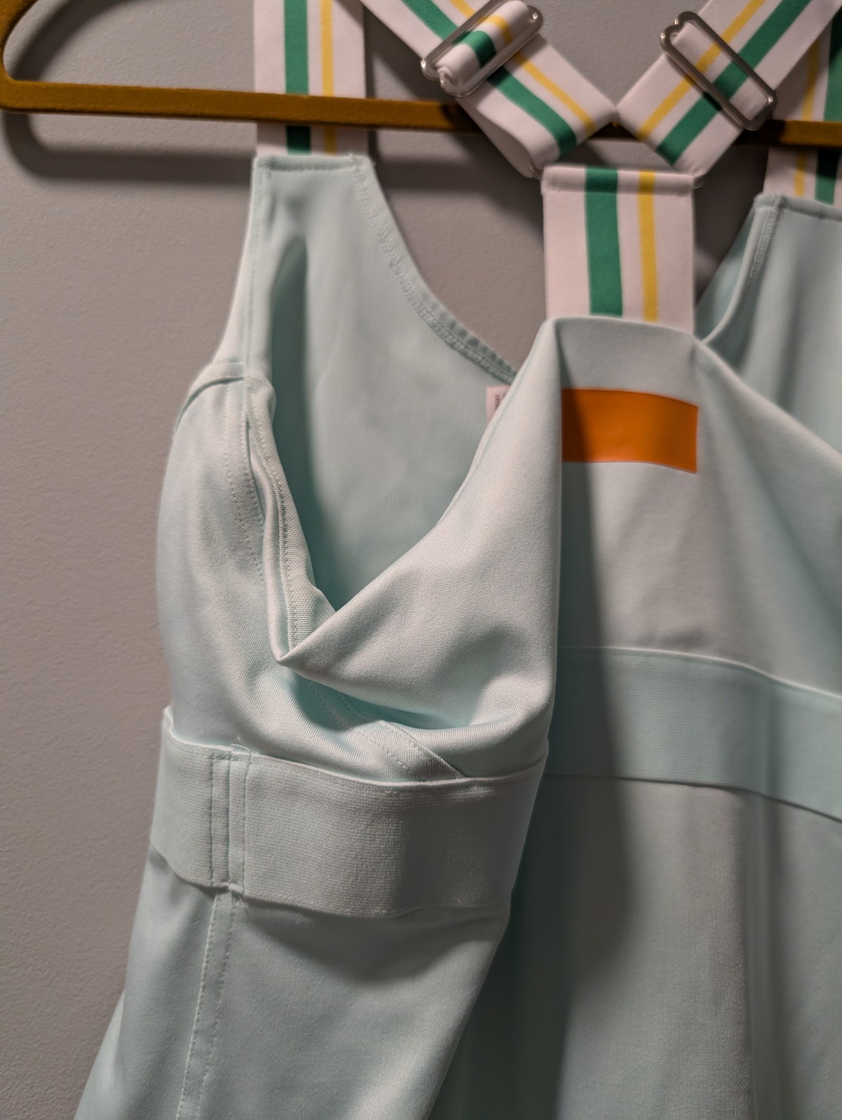 Adidas Stella McCartney Barricade Aqua Tennis Dress 40 Womens M Racer Back