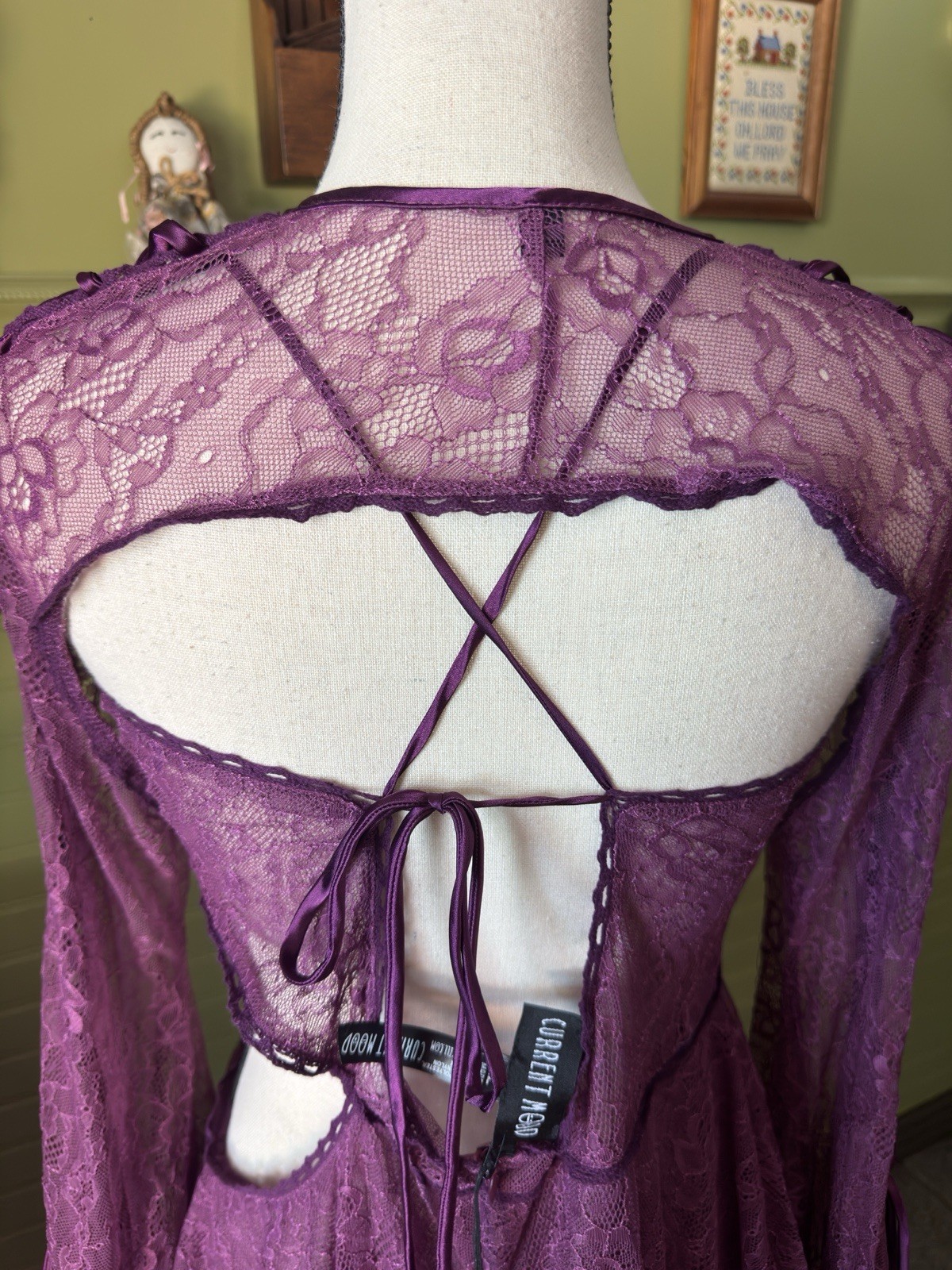 Beautiful Fairydust Chronicles Lace Dress & Shrug Set In A Gorgeous Purple Dress