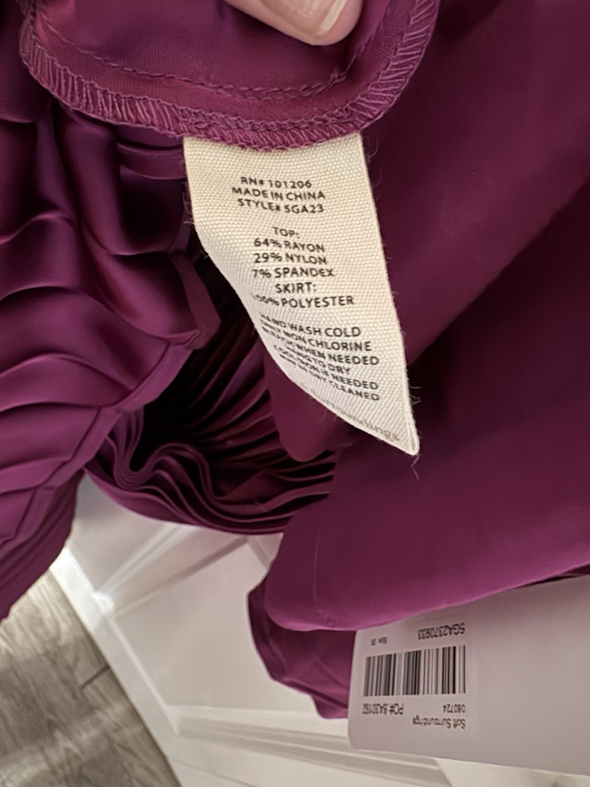 New with Tags Soft Surroundings Cassandra Dress (Style 2GA23) magenta purple