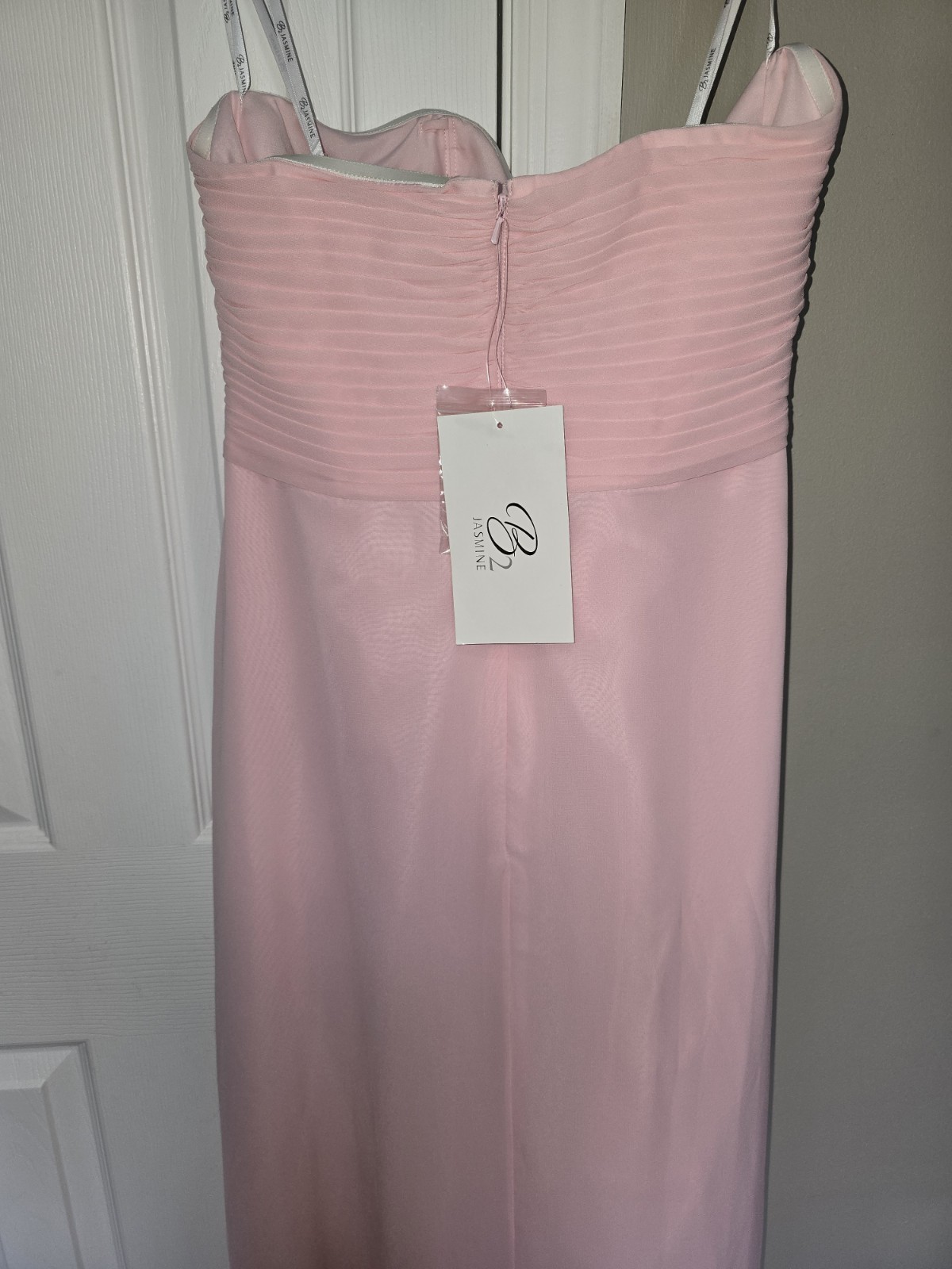 B2 Jasmine Strapless Evening Gown Formal Elegant Bridesmaid NWT Pink Size 16