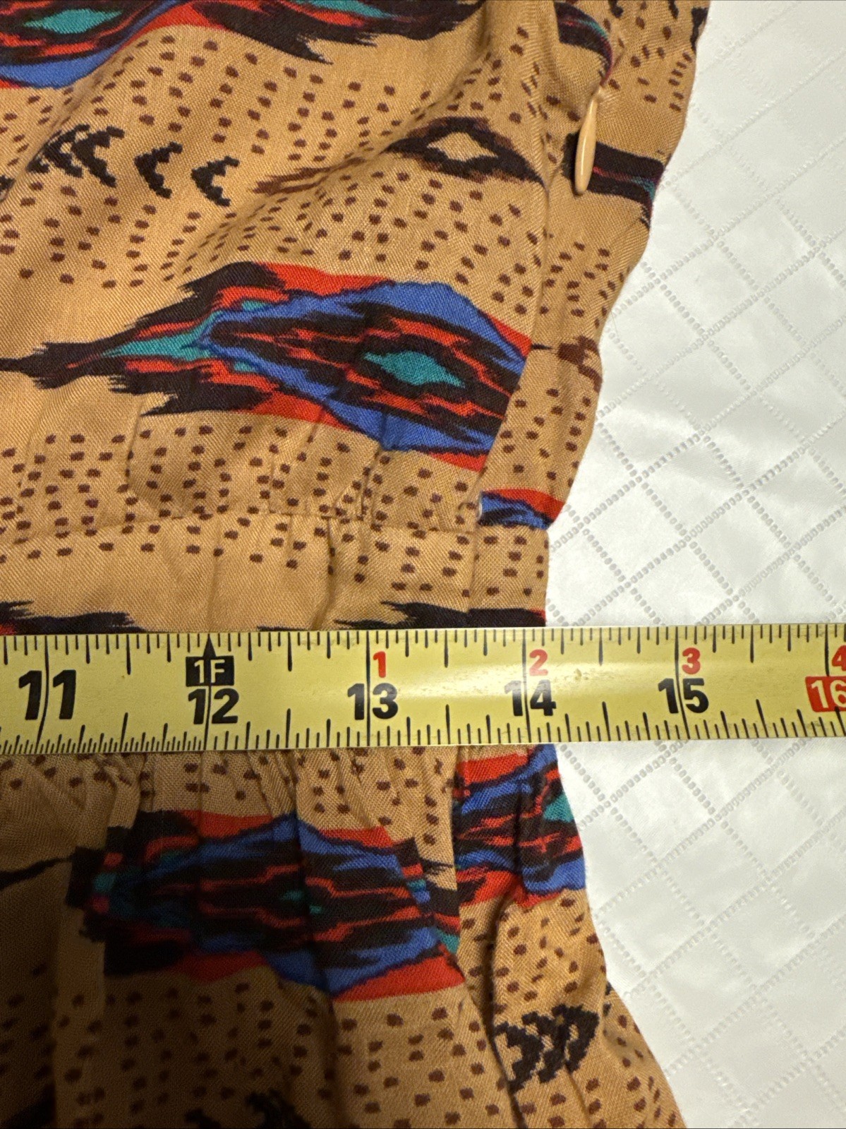 Freeway Vntg Boho Dress Side Zip Size S Style#8418A Pit To Pit 17.5”L 34”anthrop