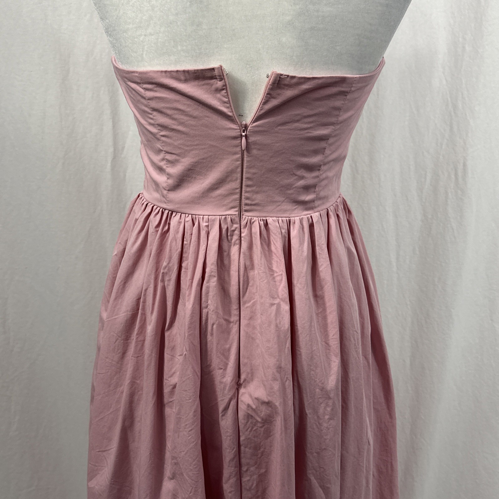 Saints & Secrets Pink Basque Waist Halter Neck Maxi Dress Womens Sz S Romantic