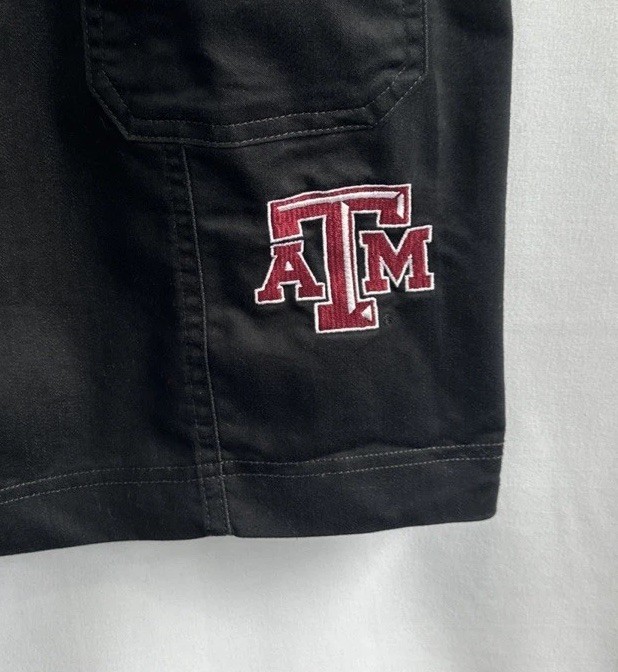 Meesh & Mia Texas A&M Mini Belted Sleeveless Black Zip Up Dress Size L Gameday