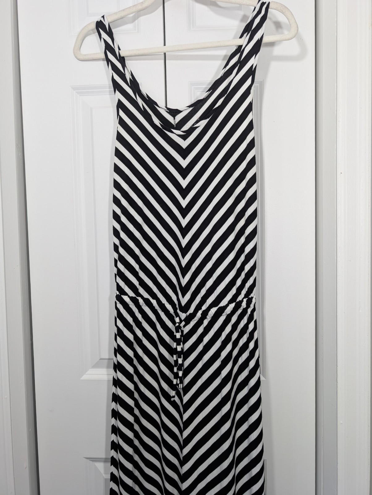 Caslon Women’s Size XS Maxi Dress Black White Striped