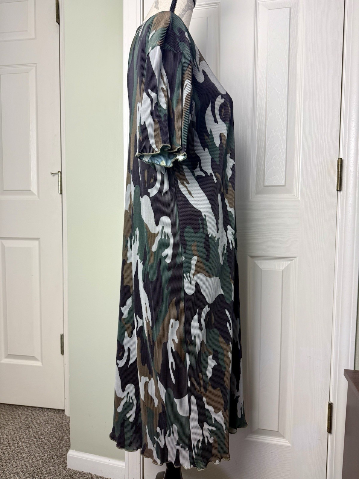 New 2XL Military Camouflage Lightweight Minimalist Relaxed Fit Comfy Dress Women
