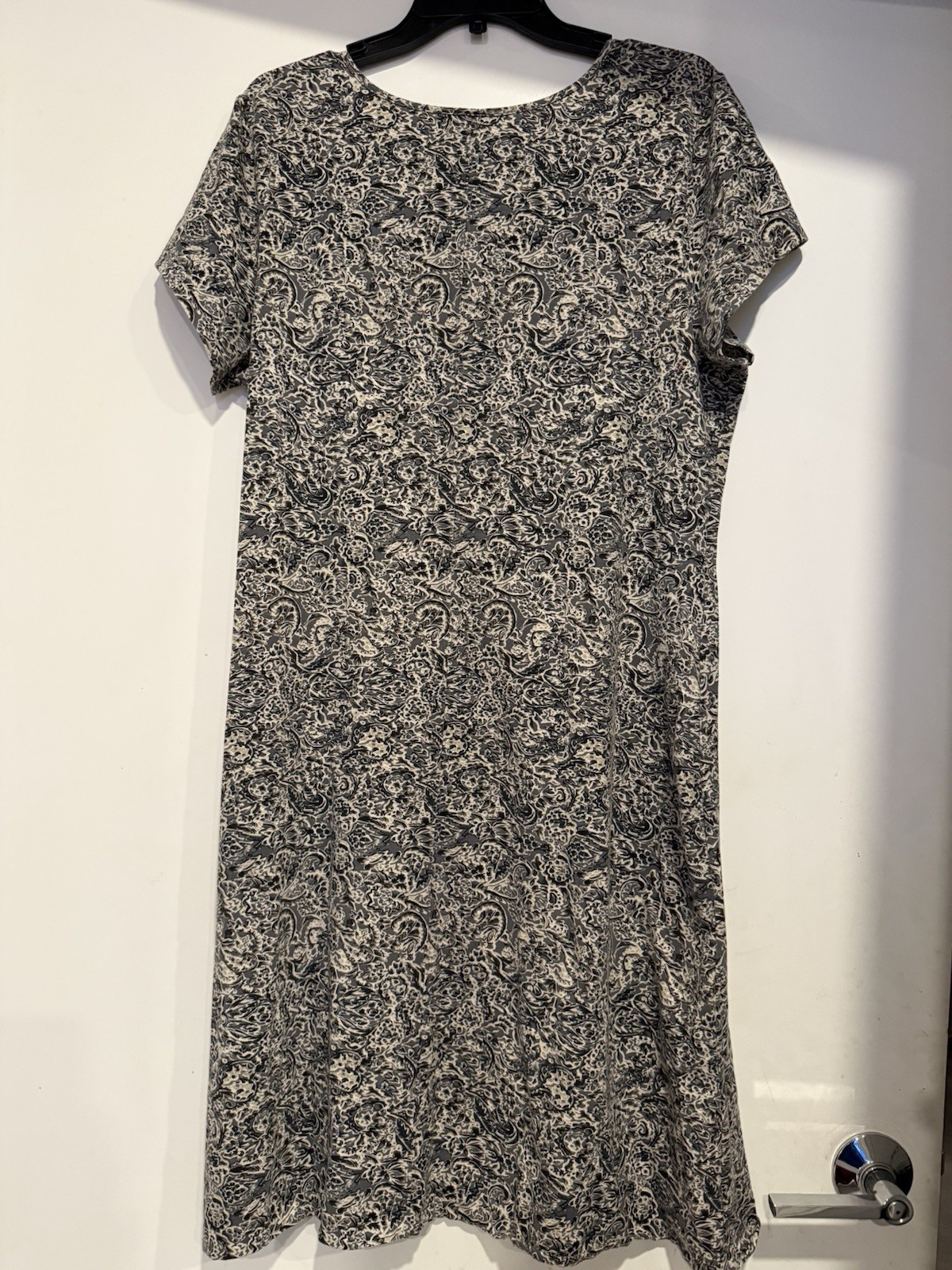 Peruvian Connection Filigree Print A Line Breathable Lightweight Dress Size XL
