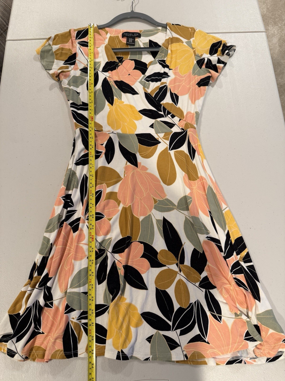 Rachel Zoe Wrap Floral Sundress Size X-Small Knee Length