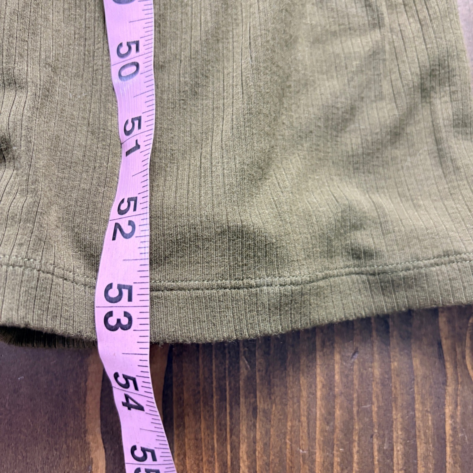 Shapellx Ribbed Maxi Dress Womens M Olive Green Cold Shoulder Shapewear