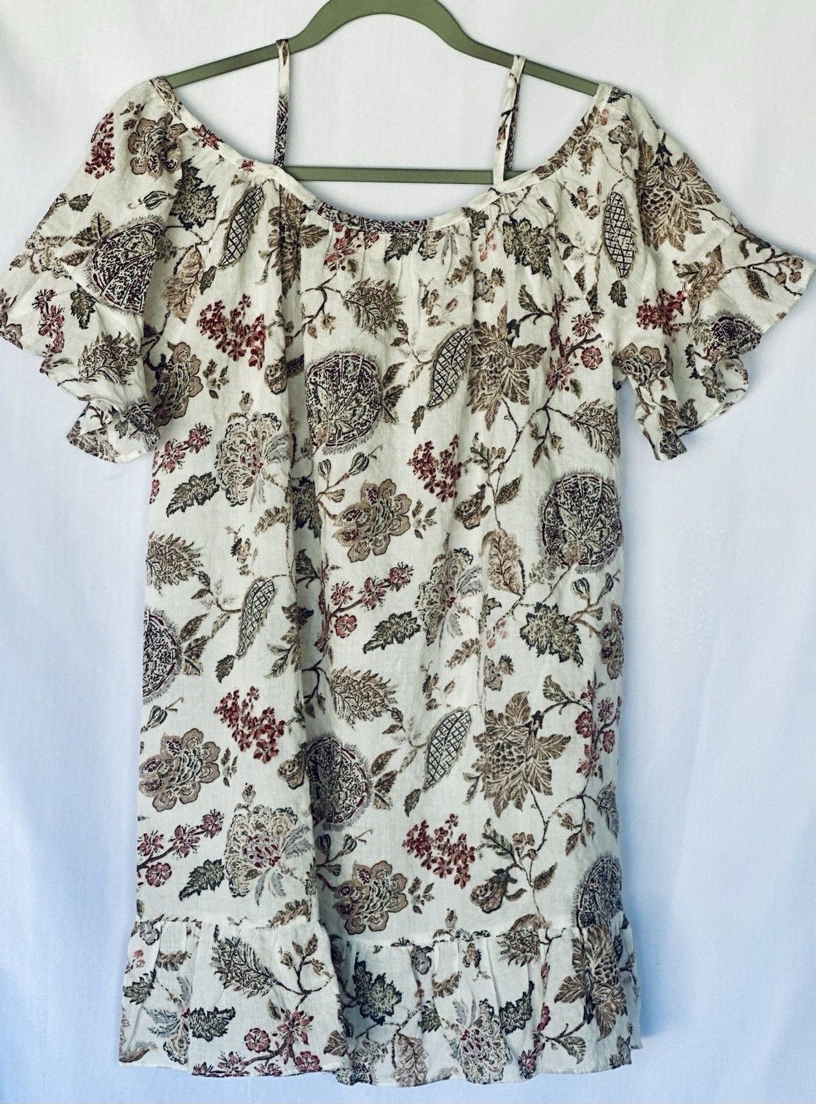 Easel Floral Off Shoulder Cold Shoulder Shift Short Dress Women S ET6586