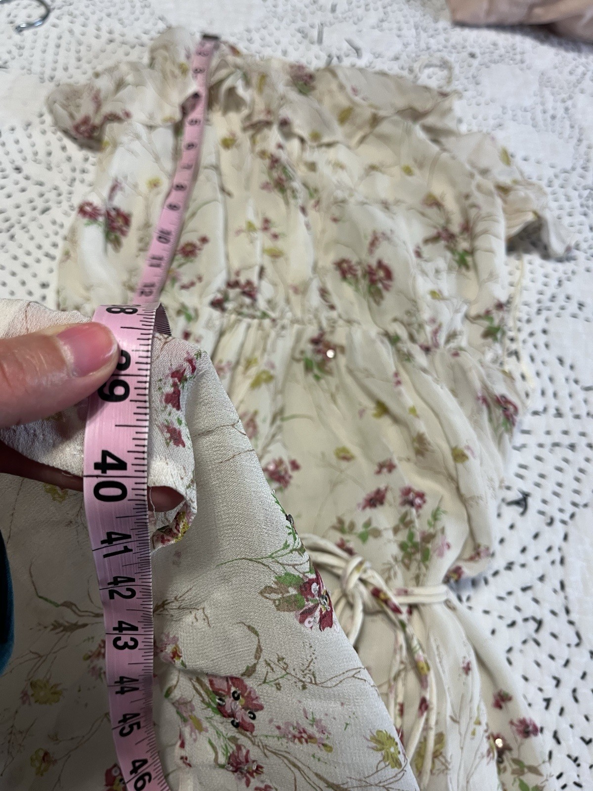 Zara Ruffle Sequin Dress NWT Sz Small Floral Boho Feminine Wedding Guest Summer