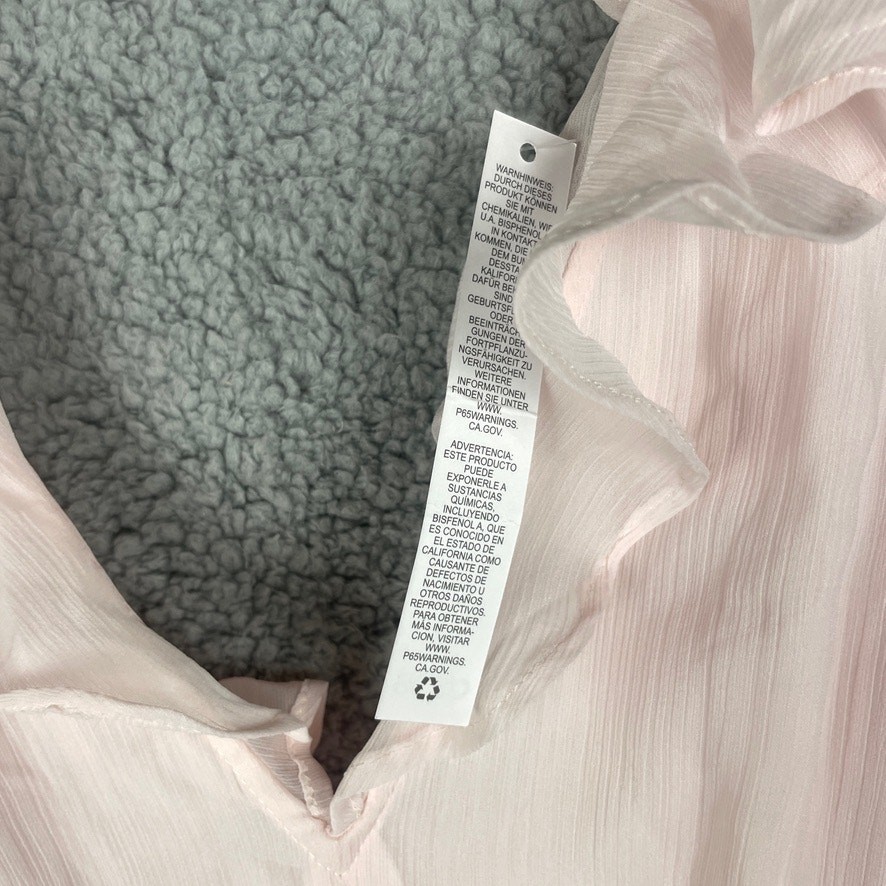 Asos Design Women’s US 6 Pink 100% Polyester Bridemaids Flutter Sleeve Dress