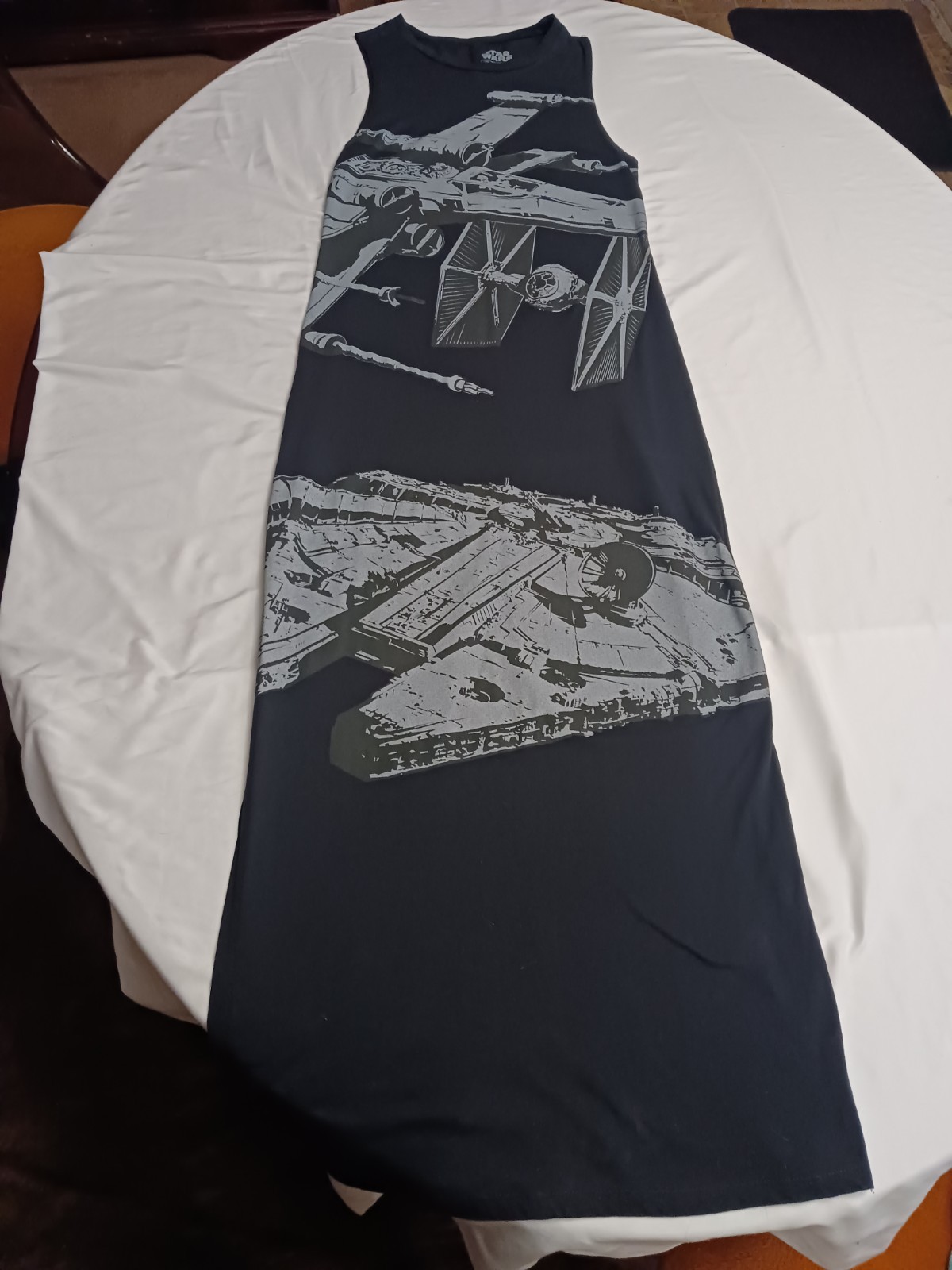 Star Wars Millennium Falcon X-Wing TIE Fighter Maxi Dress Size Small