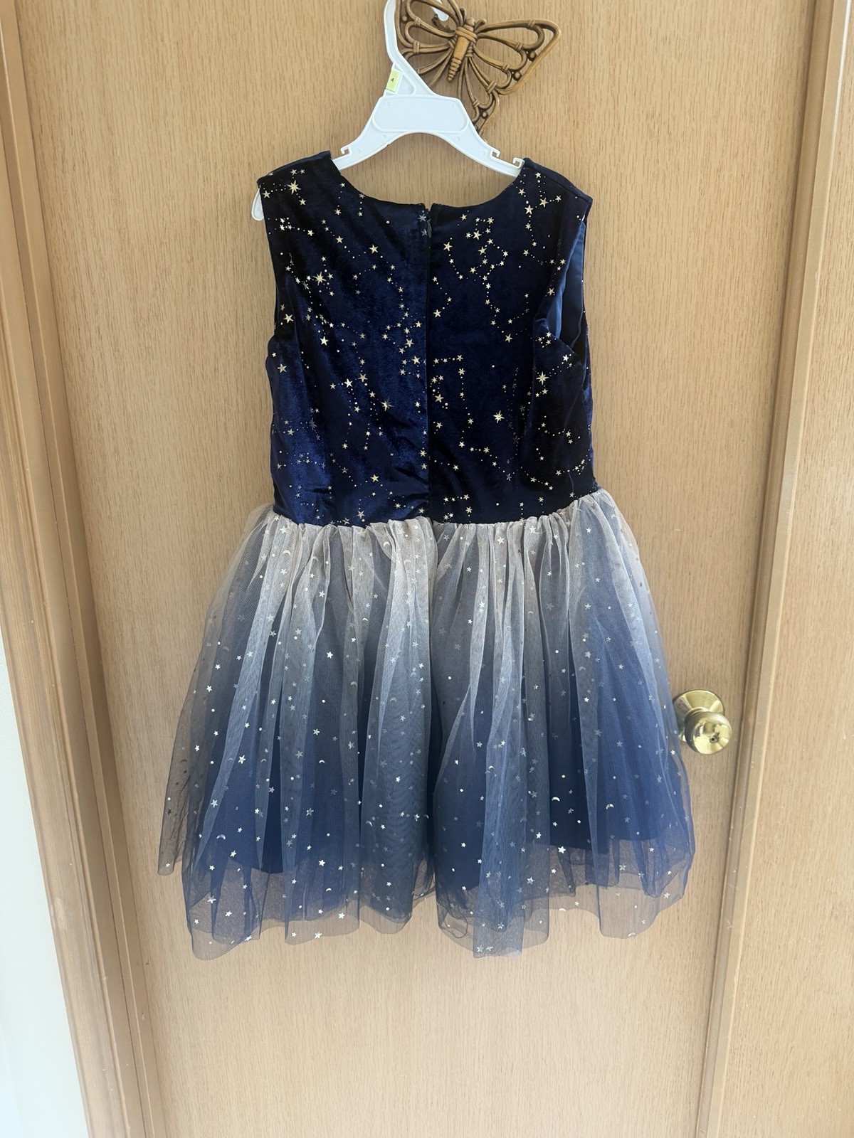 Navy Starburst Tulle Party Dress