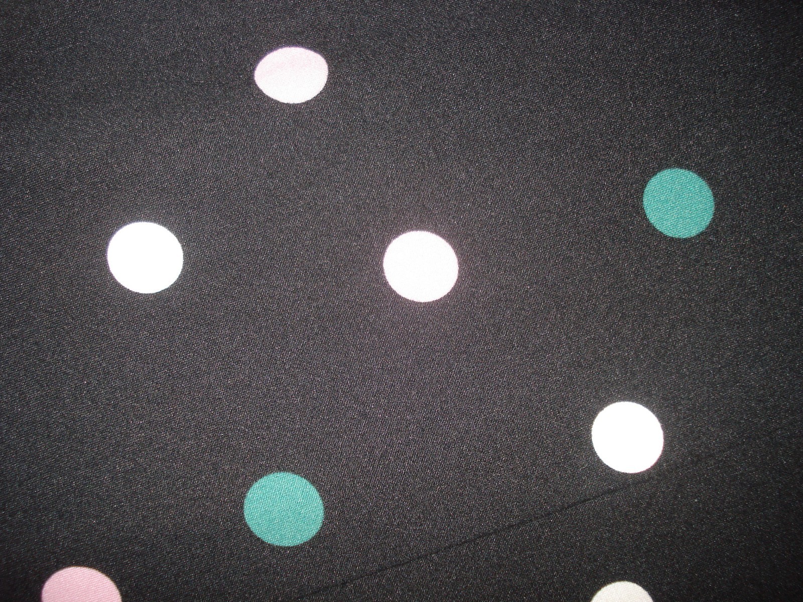 JD WILLIAMS BLACK POLKA DOT POCKETS FLORAL POLY/ELASTANE SHORT SLEEVE UK 16