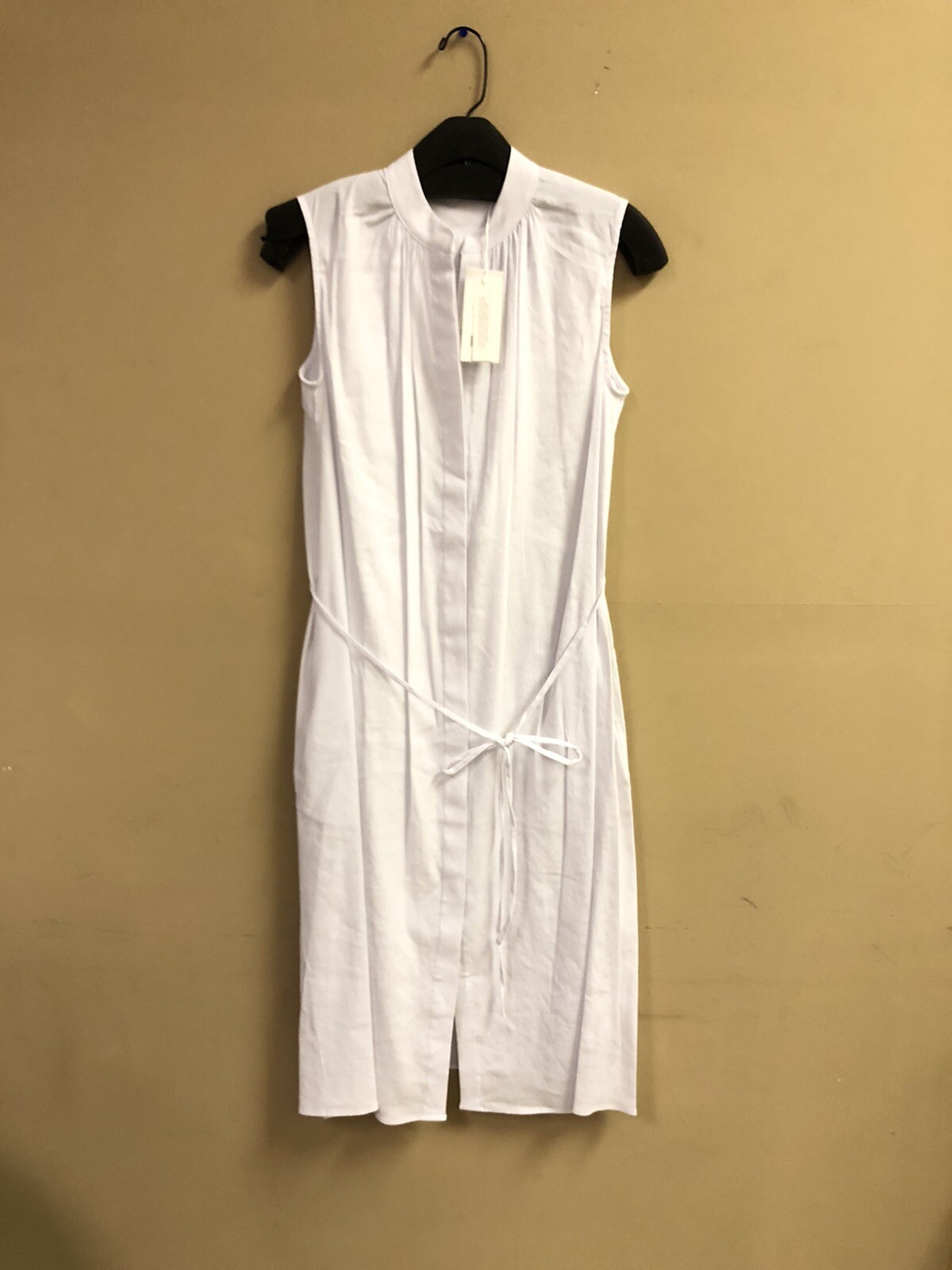 VINCE Sleeveless Shirred Band Collar Dress. Size XXS With Pockets