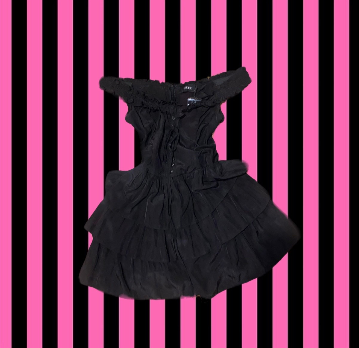 cider gothic lolita ruffley dress size small