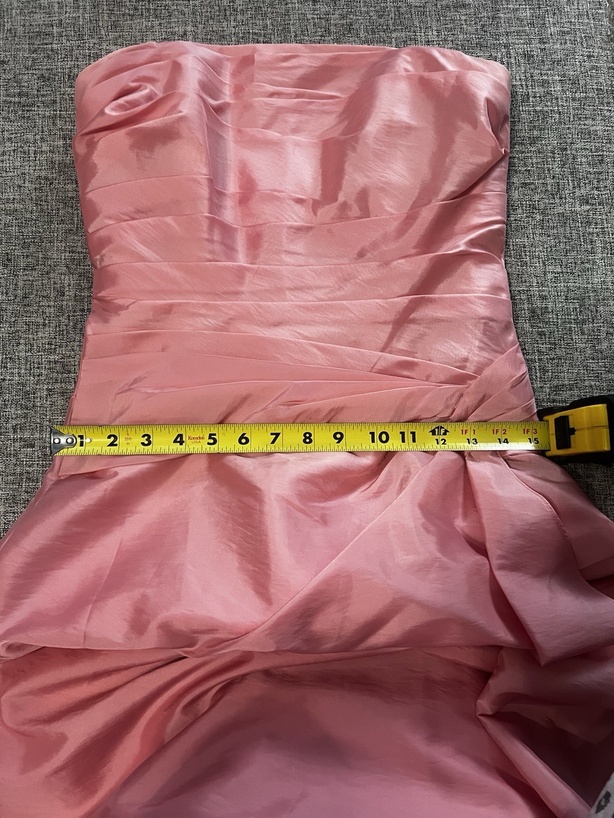 Pink Strapless Prom Dress B2 by B Darlin Size 8 Satin Formal Dress