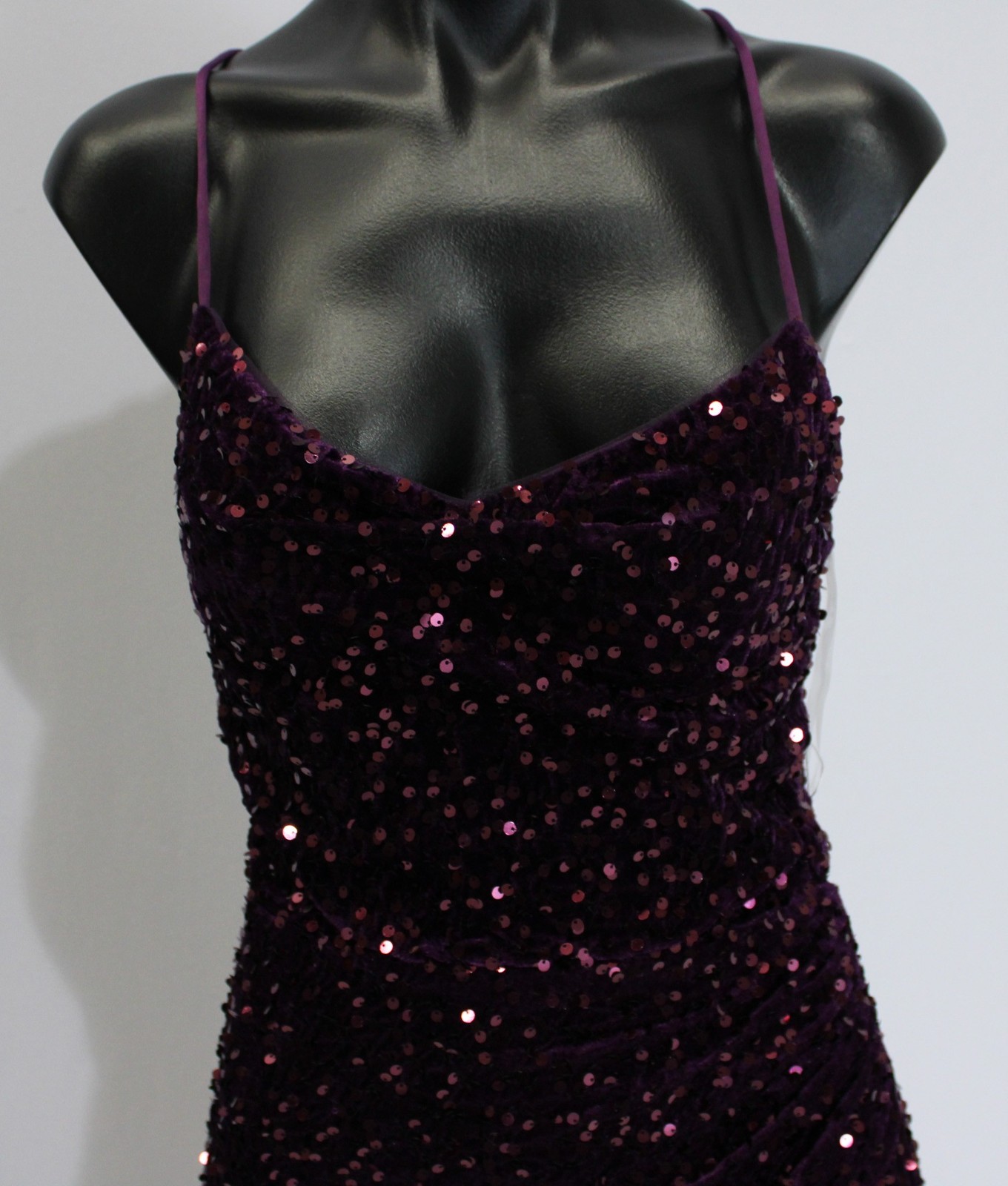 Stacees Women’s Sheath/Column Sleeveless Prom Dress JL3 Grape Size US:0 NWT