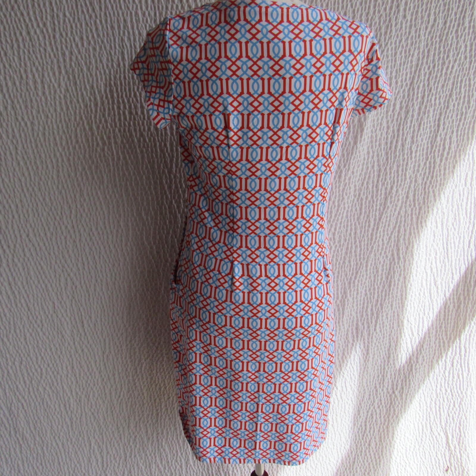 J. McLaughlin Dress M 2 Bundle Blue Green Short Slv Pockets Catalina Cloth