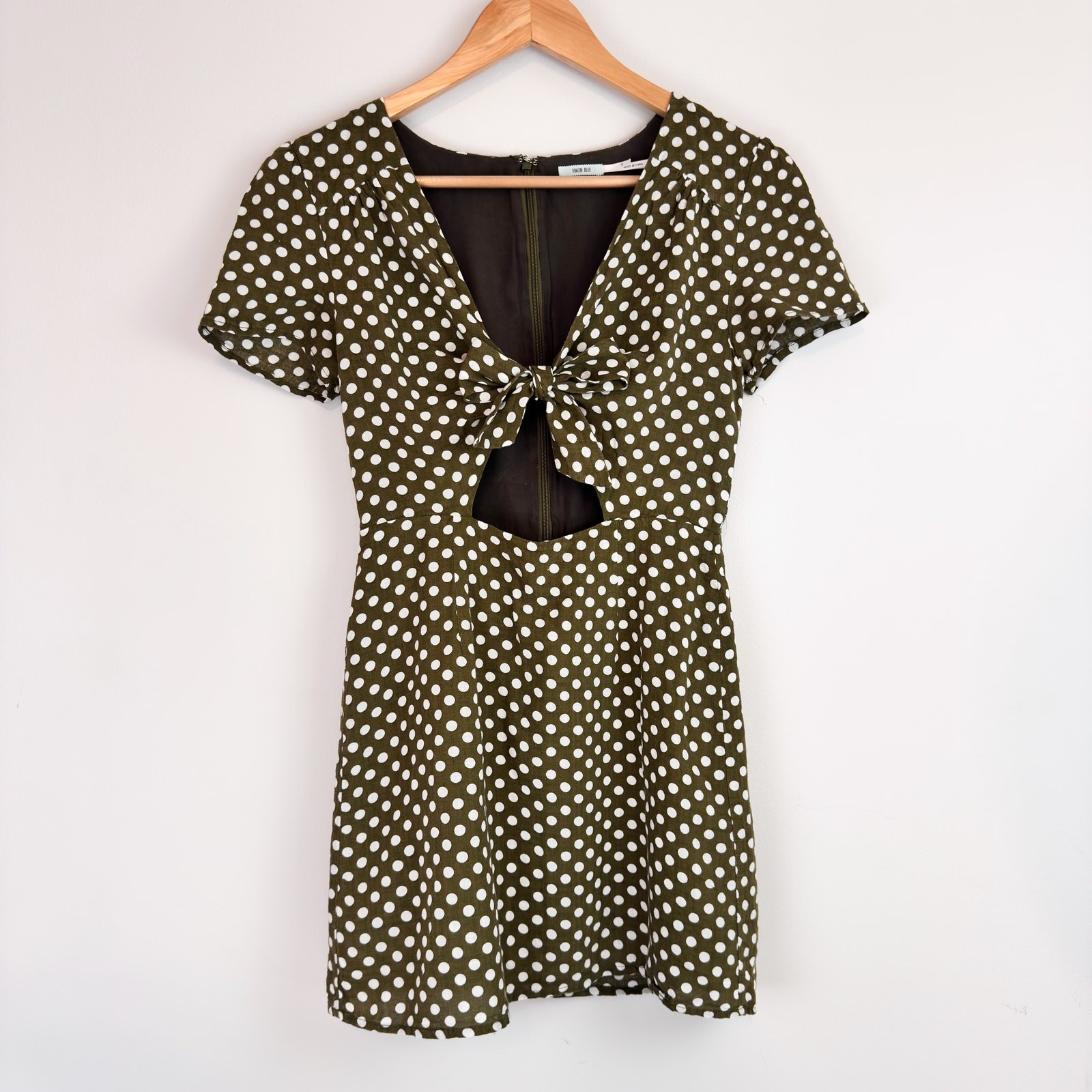 Urban Outfitters Kimchi BLue Women’s Dress Size XS | Polka-dot Tie-front Mini