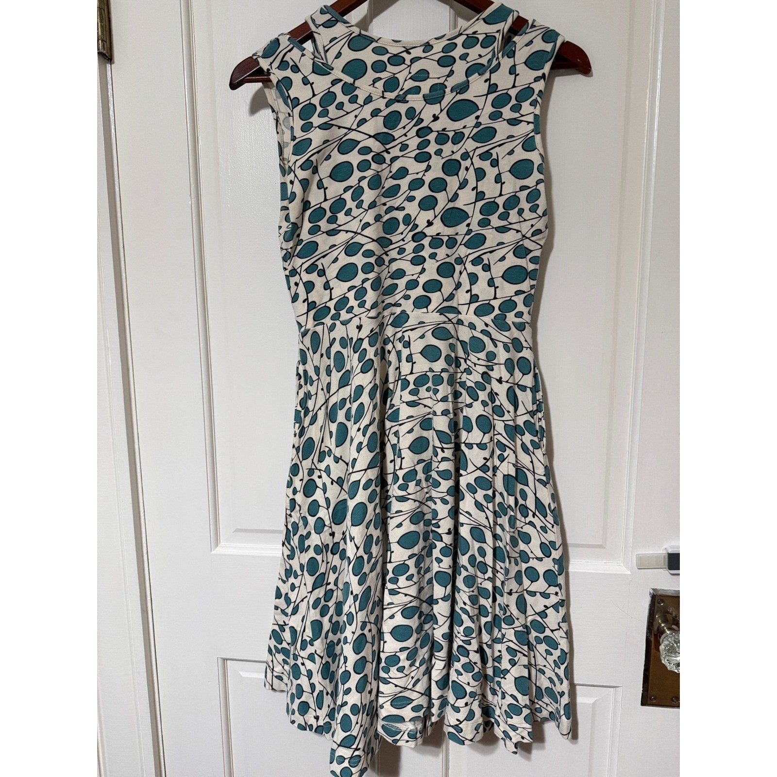 Effie’s Heart MODCLOTH Retro Pin Up Bubble Dots Flare Dress, Small