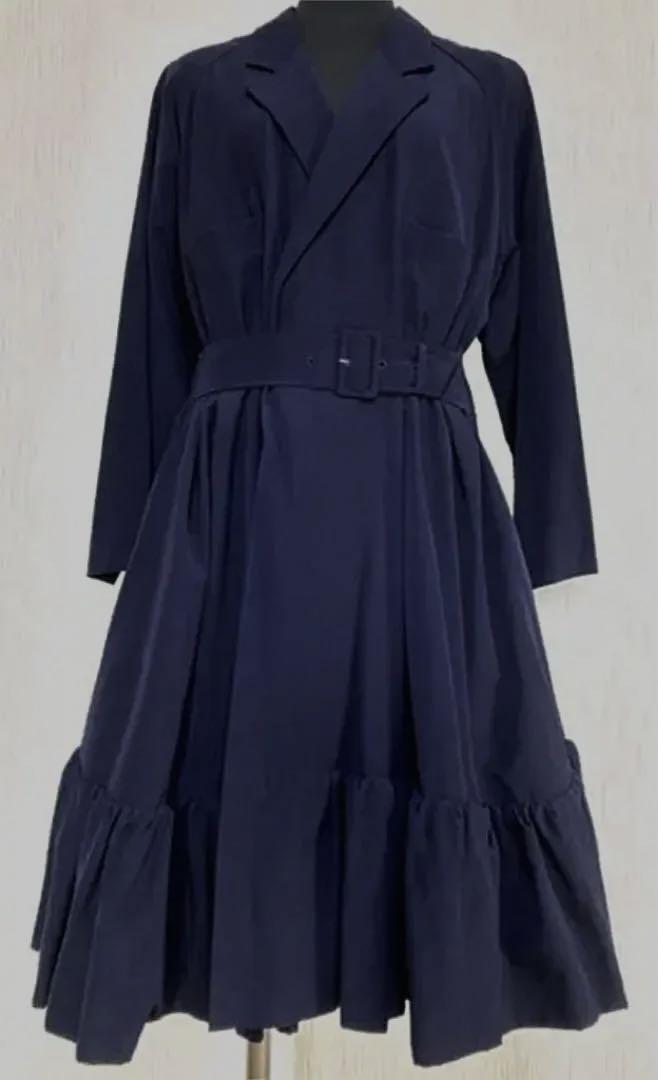 Yohji Yamamoto Dress Wool Navy Size M Length 40 inches