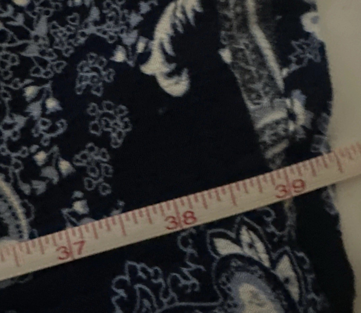 Catherines Plus Size 2X 22 24W Blue Shift Paisley Pleated Waist down Midi Dress