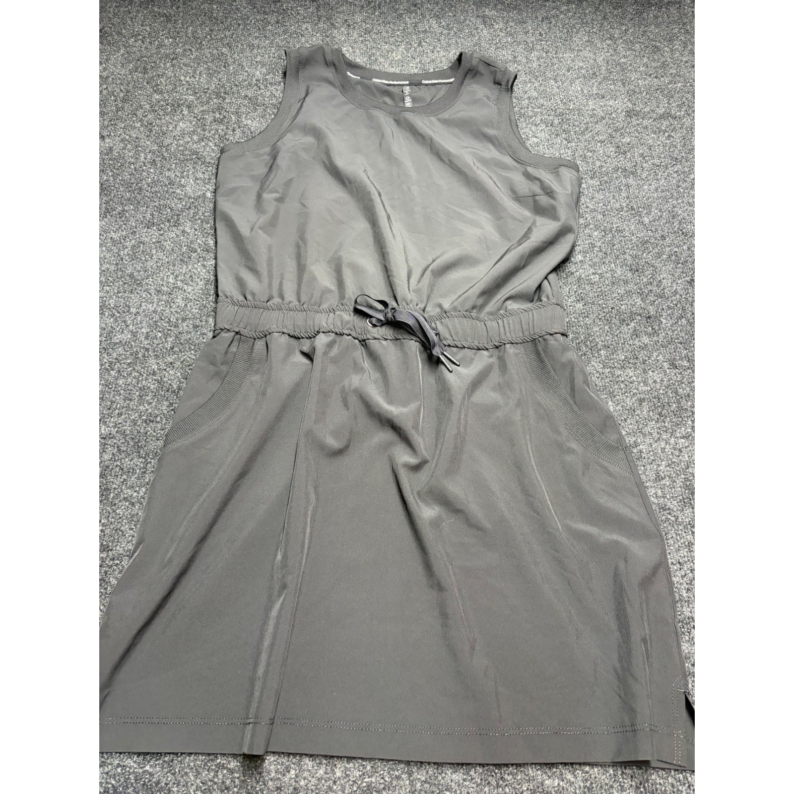 Calvin Klein Performance Womens Black Stretch Sleeveless Activewear Dress Size M