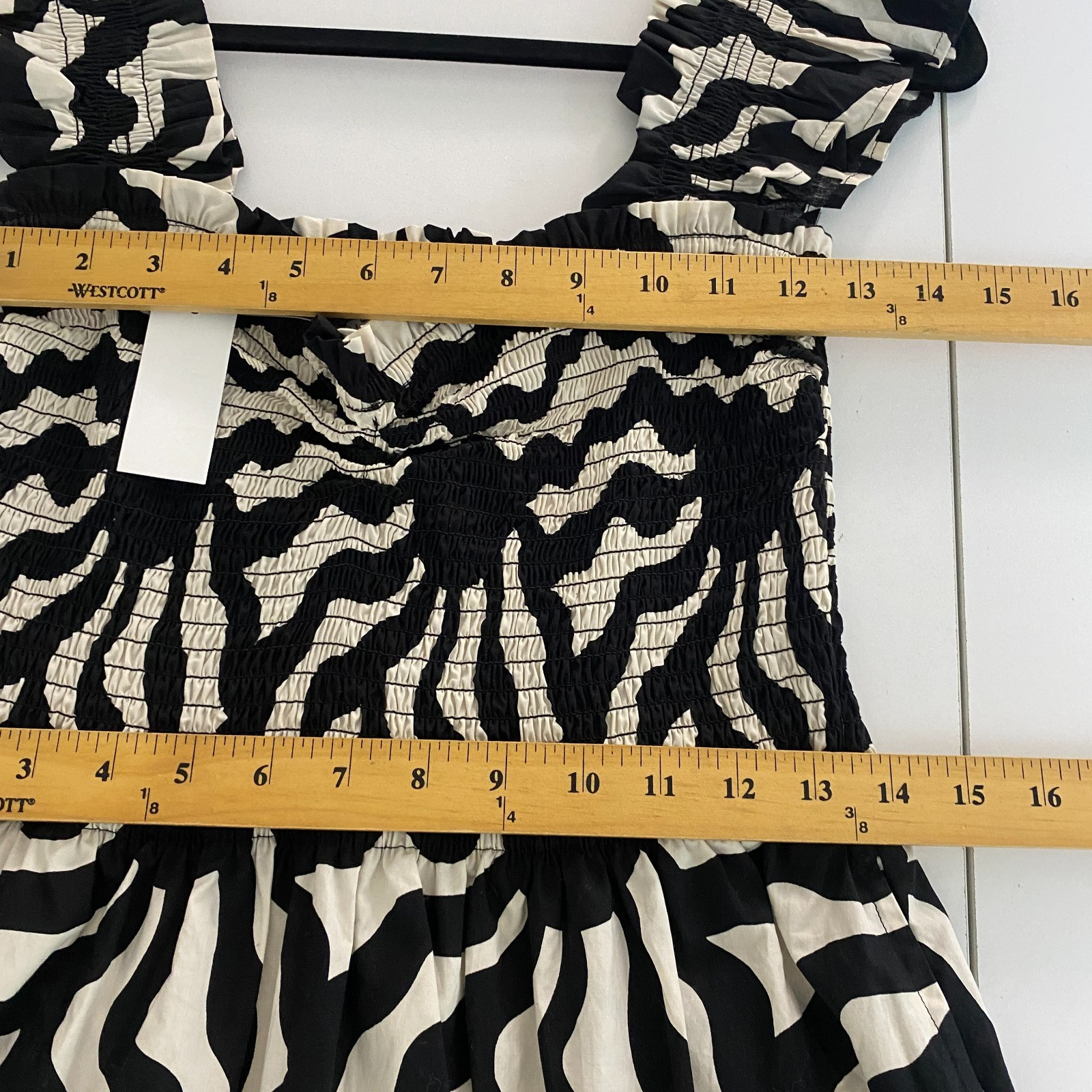LOFT Beach Sunny Poplin Ruffle Strap Maxi Pocket Dress Size Small Cotton