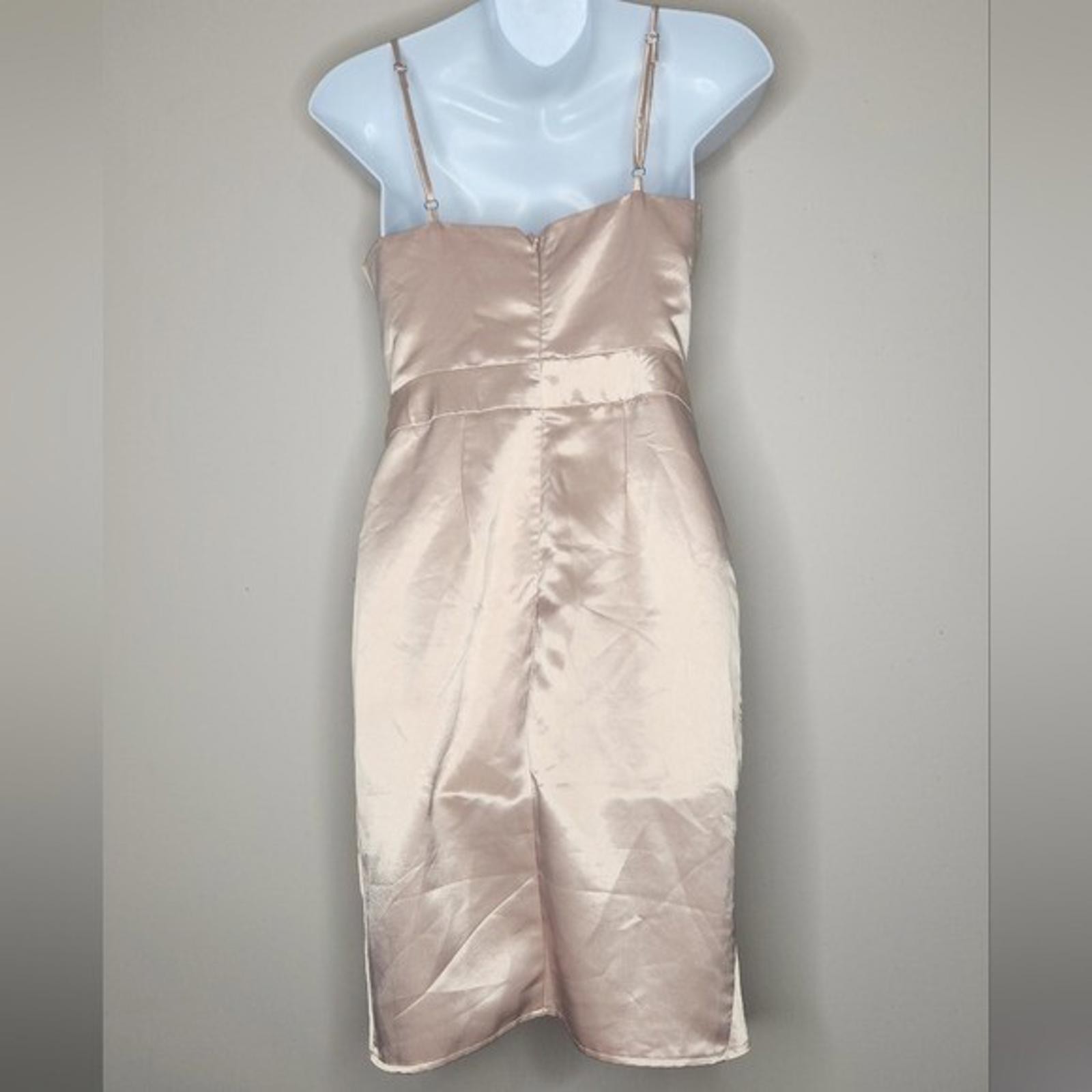 Here comes the sun bodycon satin mini dress women size 8