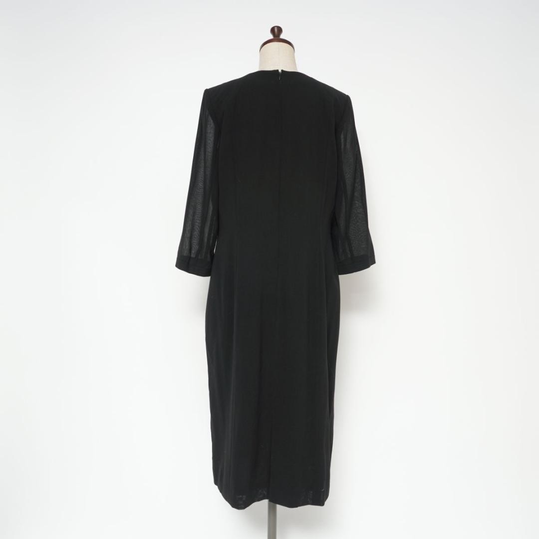 USED GIVENCHY SHEER PANEL DRESS, BLACK, SIZE 14A2*ZC1006 GOOD