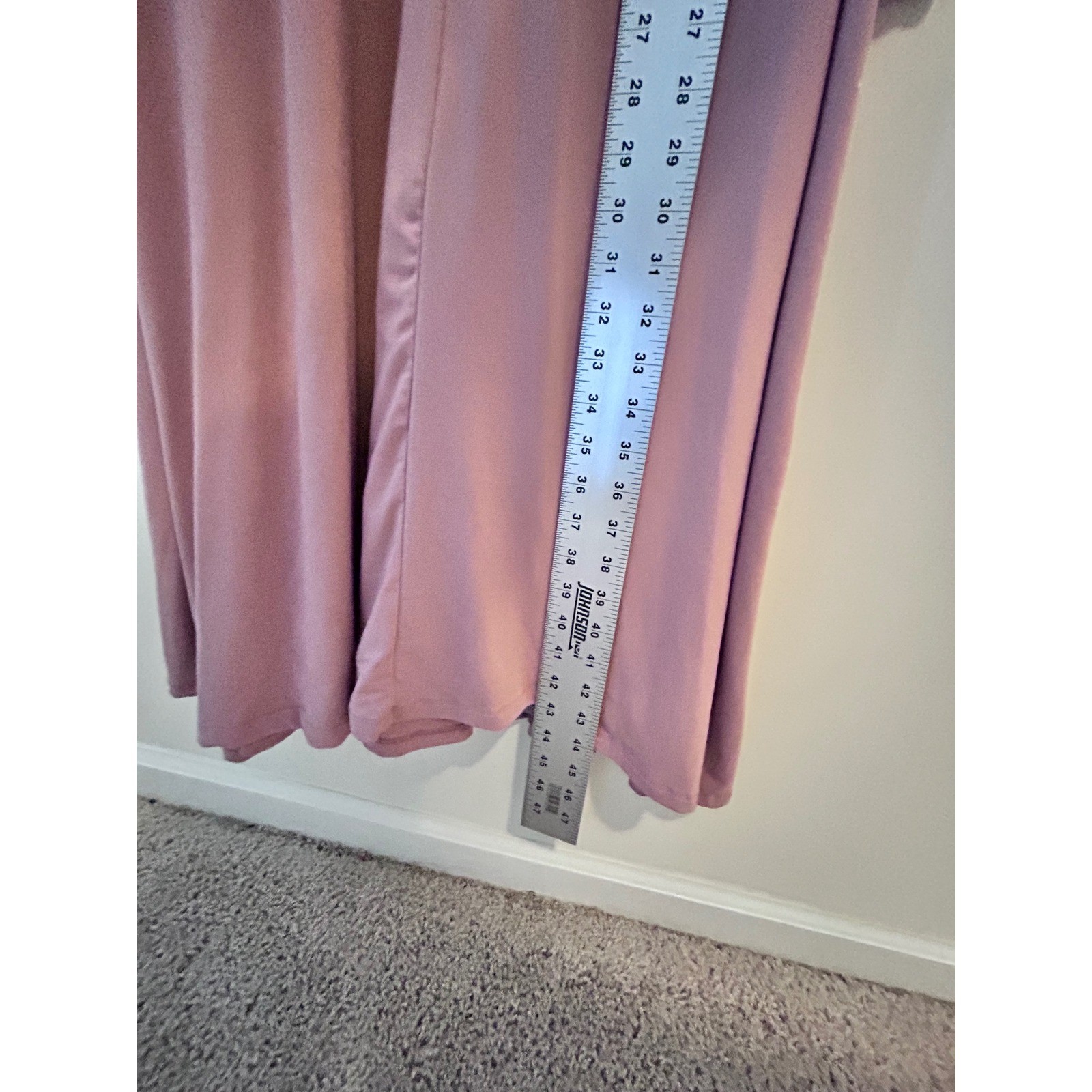 Mother Bee Maternity Mauve Pink Wrap Maxi Dress 3/4 Sleeve XL Baby Shower Photo