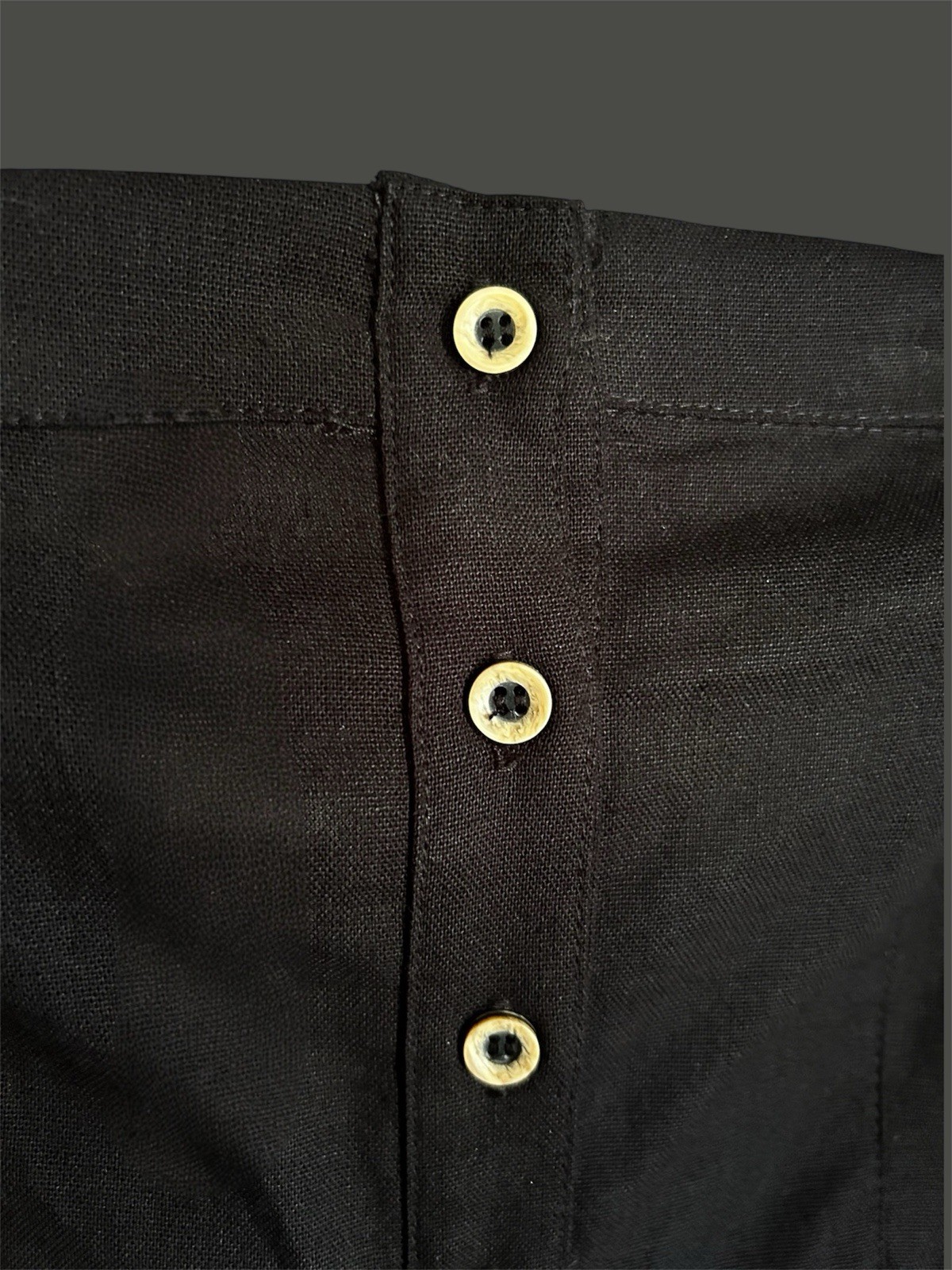 NWT Black Strapless Dress: Structured Buttoned w Front Pockets & Slits S/M/L