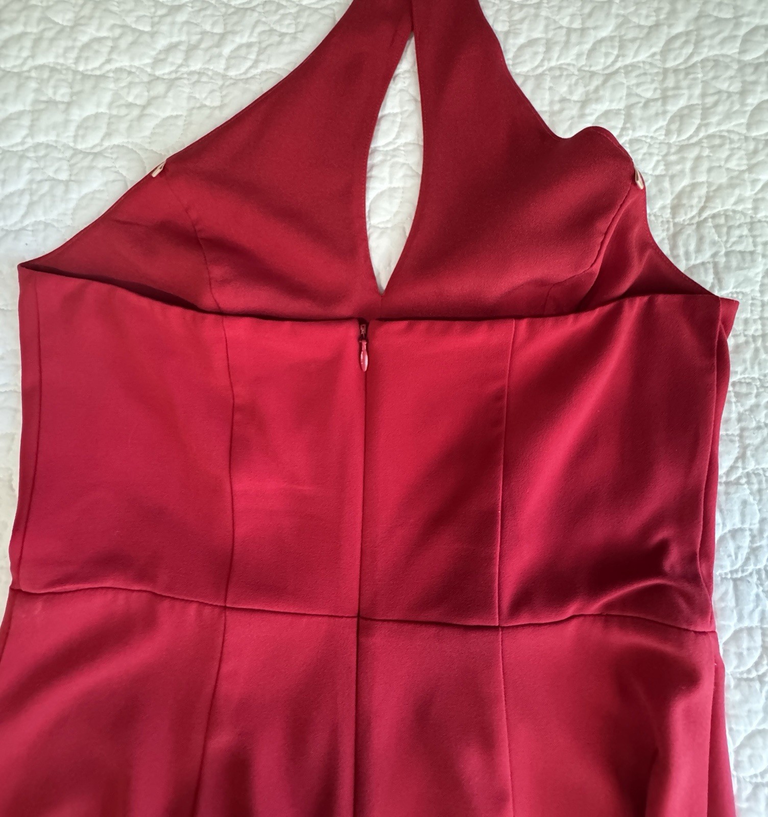 Ali And Jay Red Maxi Halter Top Zip Back Dress Cocktail Feminine Dressy Occasion
