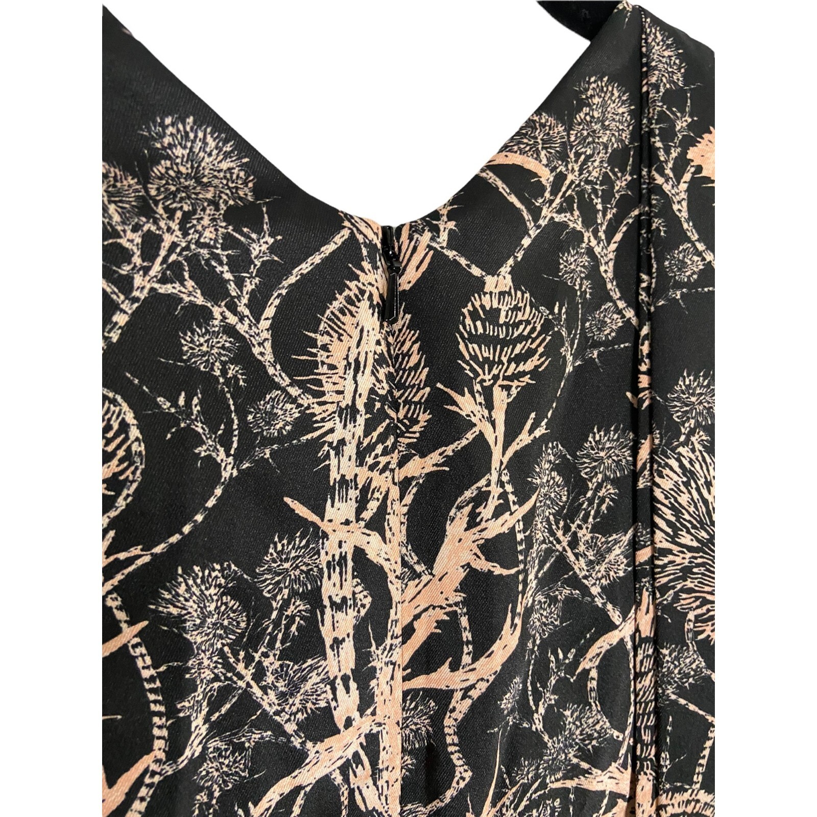 NWT Cedric Charlier Abstract Print High Low Dress-sz 4