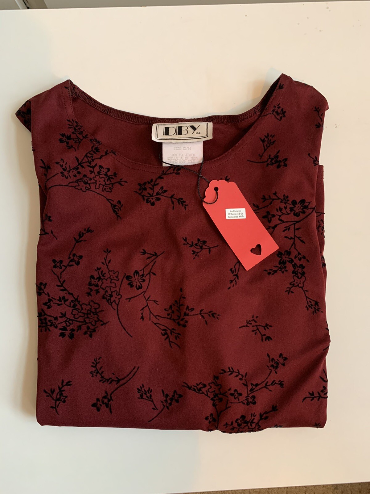 Velvet Motif Mini Dress S-M