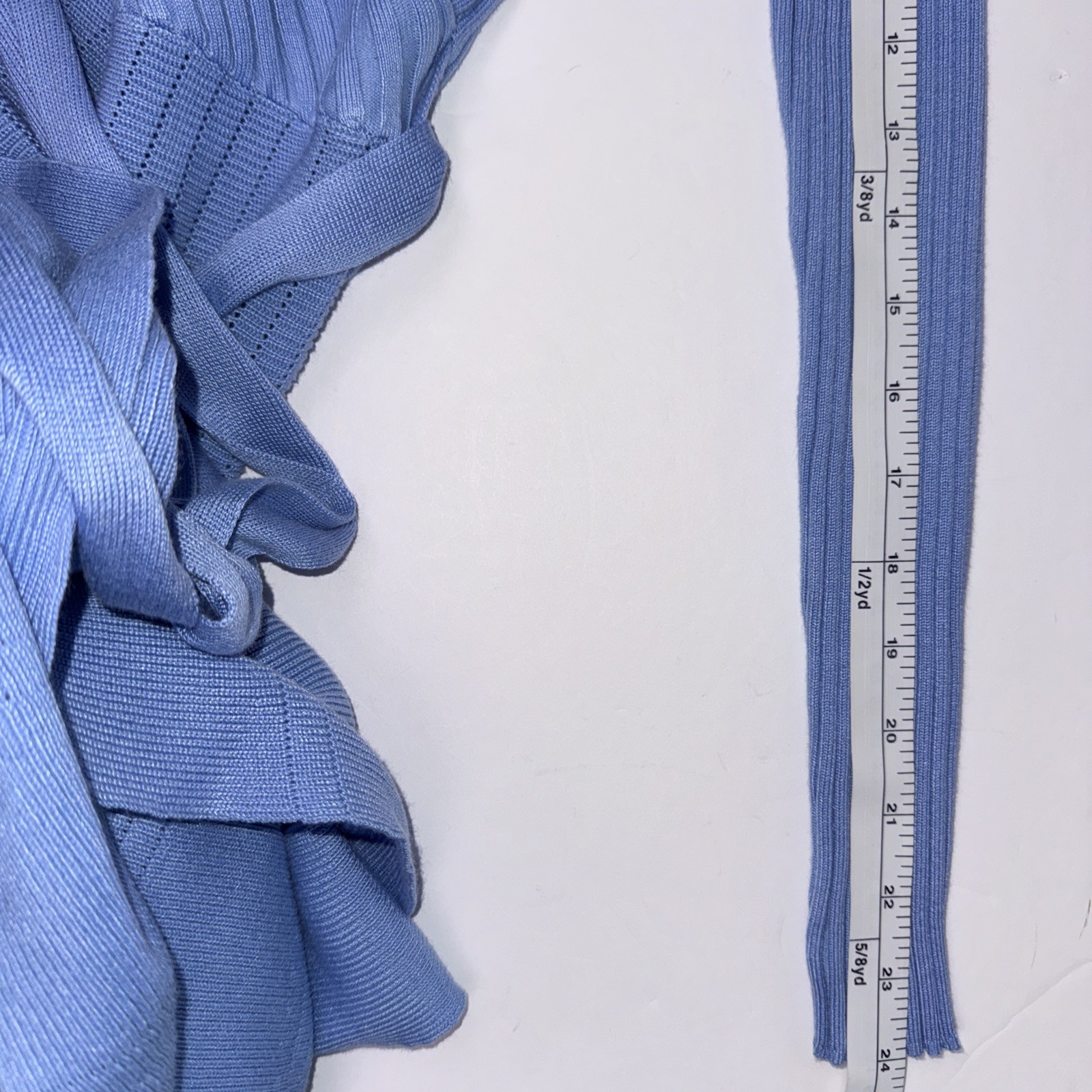 Wrap Style Dress Long Sleeved Blue Belted Stretchy Jr. 5/6 Women S Twirly Ballet